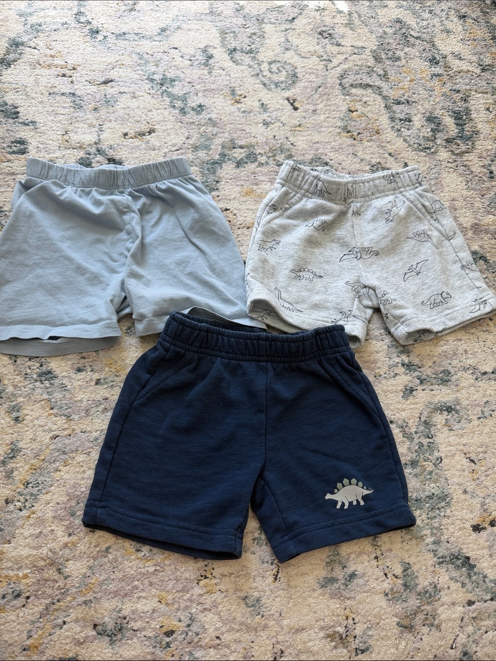 Kids' Navy, Light Blue & Heather Gray Shorts Trio - H&M and Pekkle